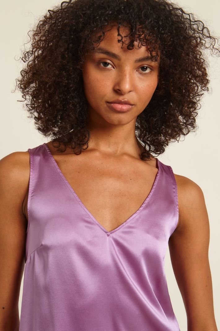 Top in raso di pura seta Fashion Market