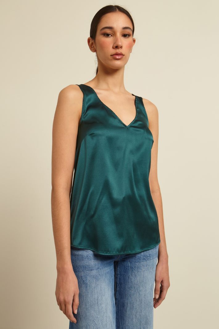 Top in raso di pura seta Fashion Market