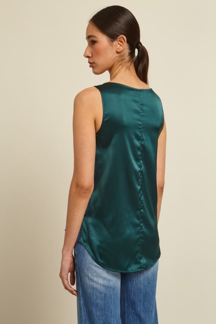 Top in raso di pura seta Fashion Market