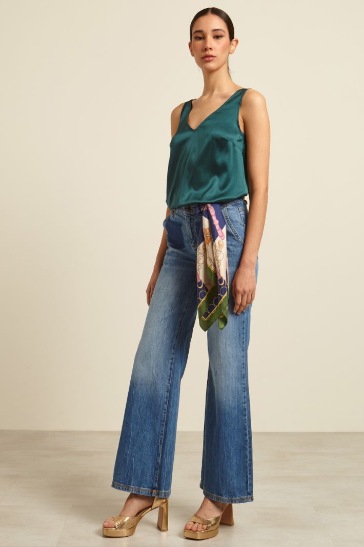 Top in raso di pura seta Fashion Market