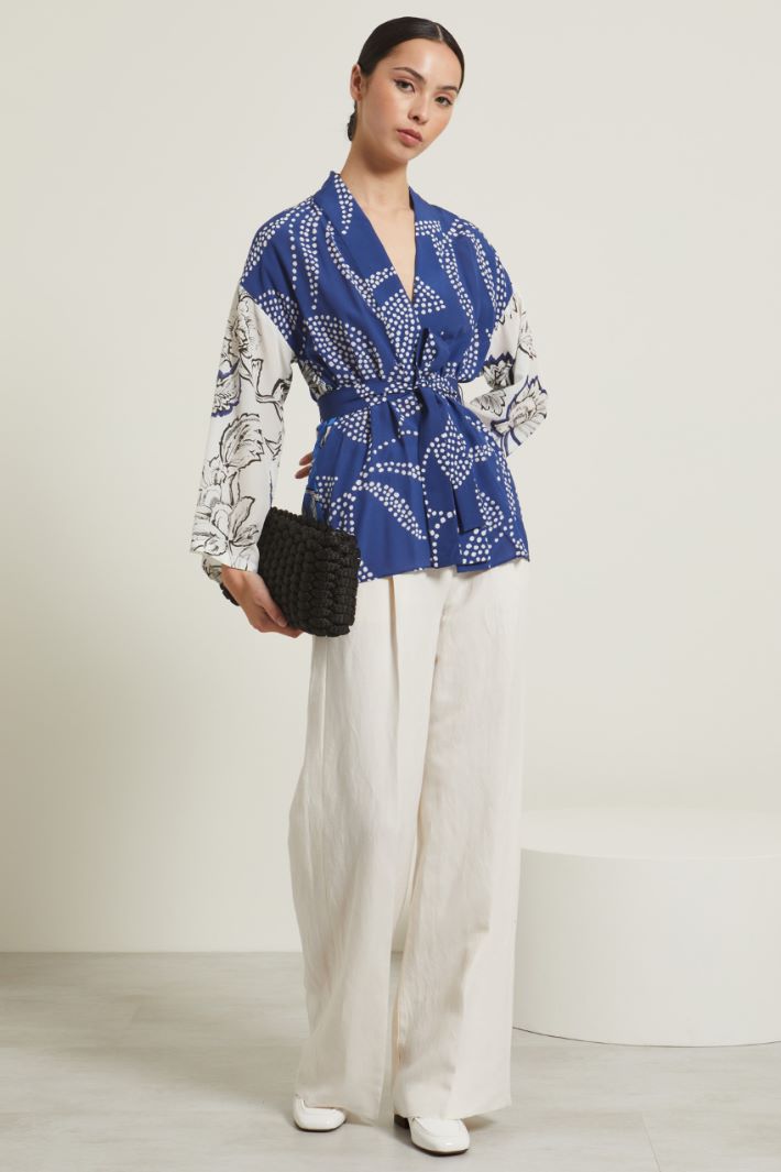 Blusa con cintura Fashion Market Blusa con cintura Fashion Market