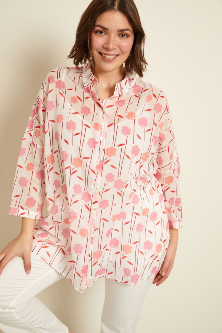 Camicia in cotone stampato  Fashion Market
