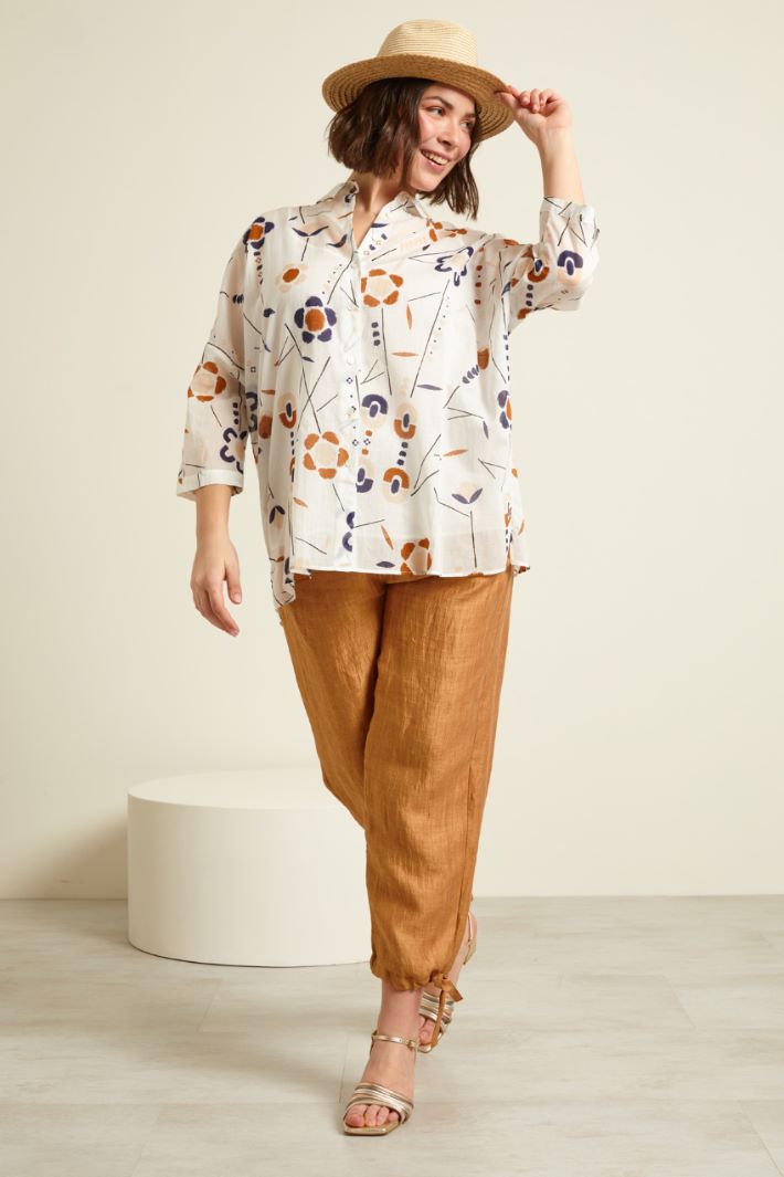 Camicia in cotone stampato  Fashion Market
