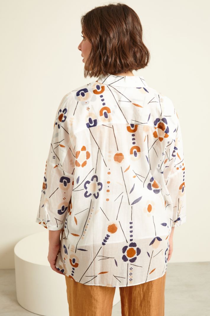 Camicia in cotone stampato  Fashion Market
