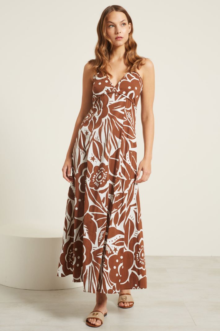 Abito lungo con spallini Fashion Market