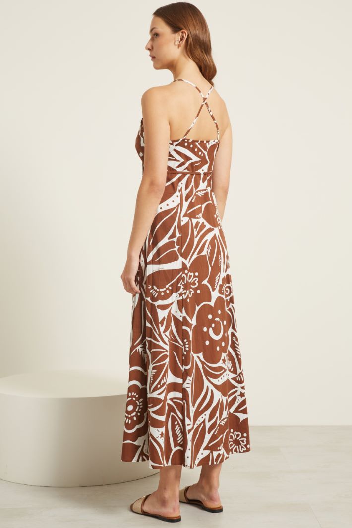 Abito lungo con spallini Fashion Market