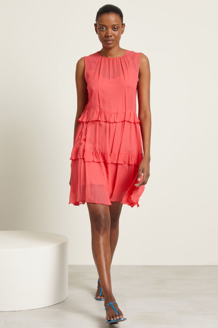 Abito a balze in georgette Fashion Market