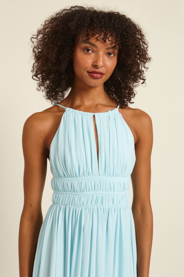 Abito lungo con spacco Fashion Market