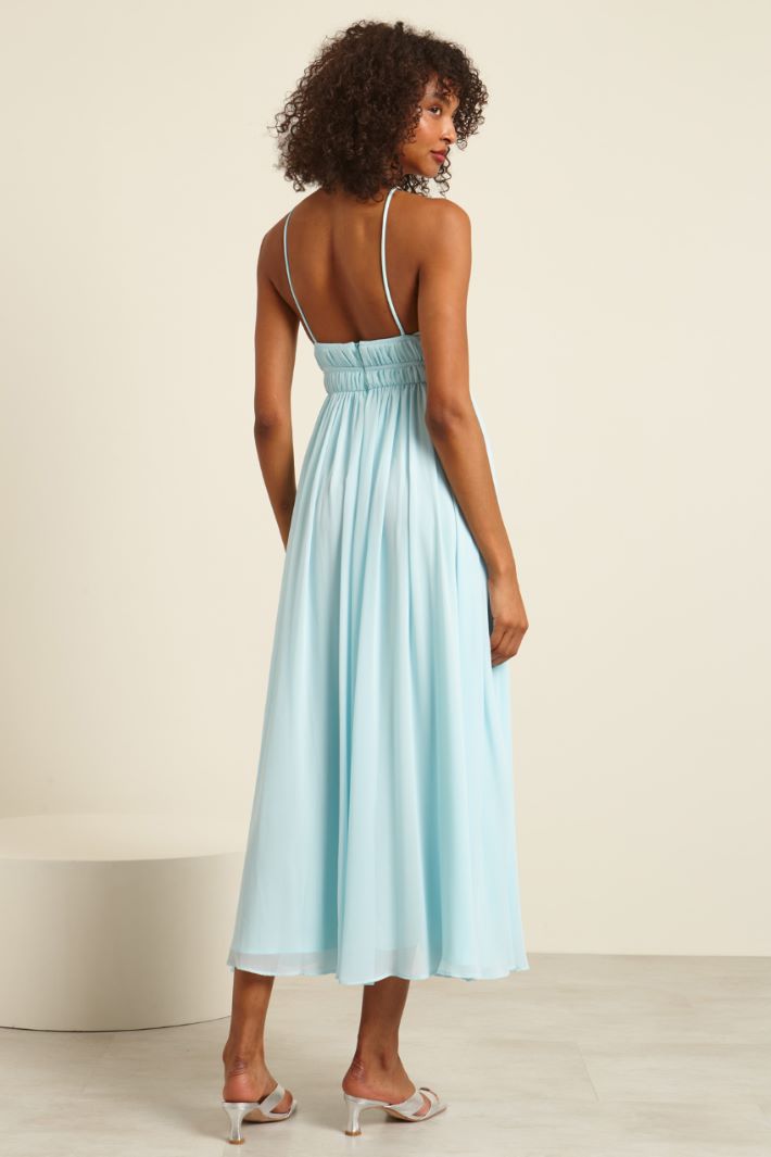 Abito lungo con spacco Fashion Market