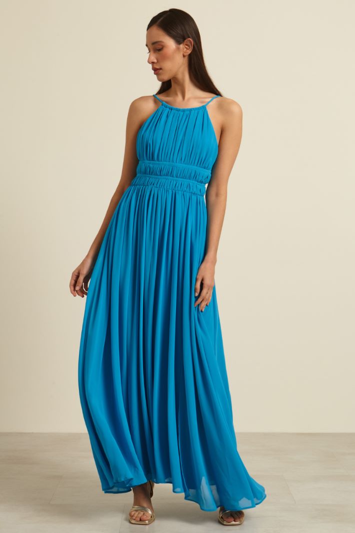 Abito lungo con spacco Fashion Market