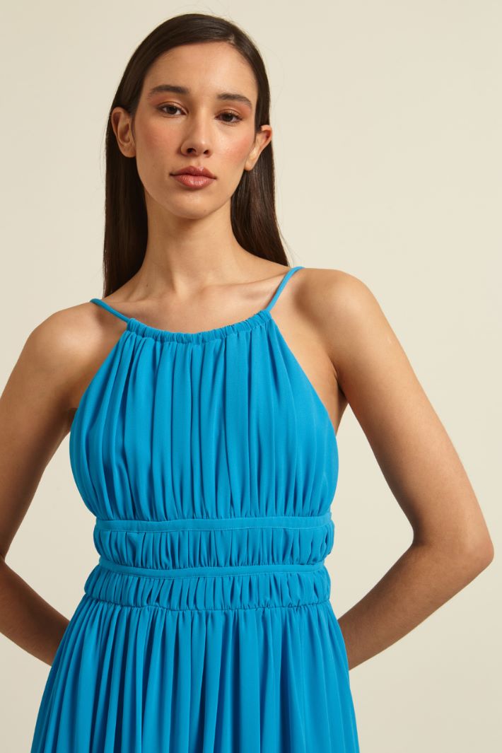 Abito lungo con spacco Fashion Market