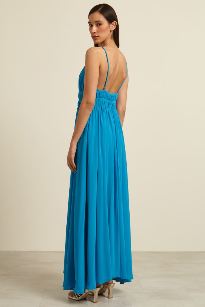 Abito lungo con spacco Fashion Market