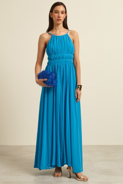 Abito lungo con spacco Fashion Market