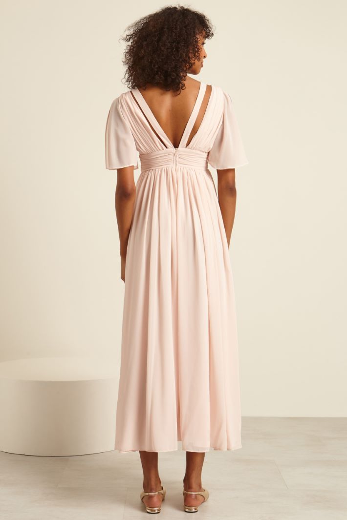 Abito lungo drappeggiato Fashion Market