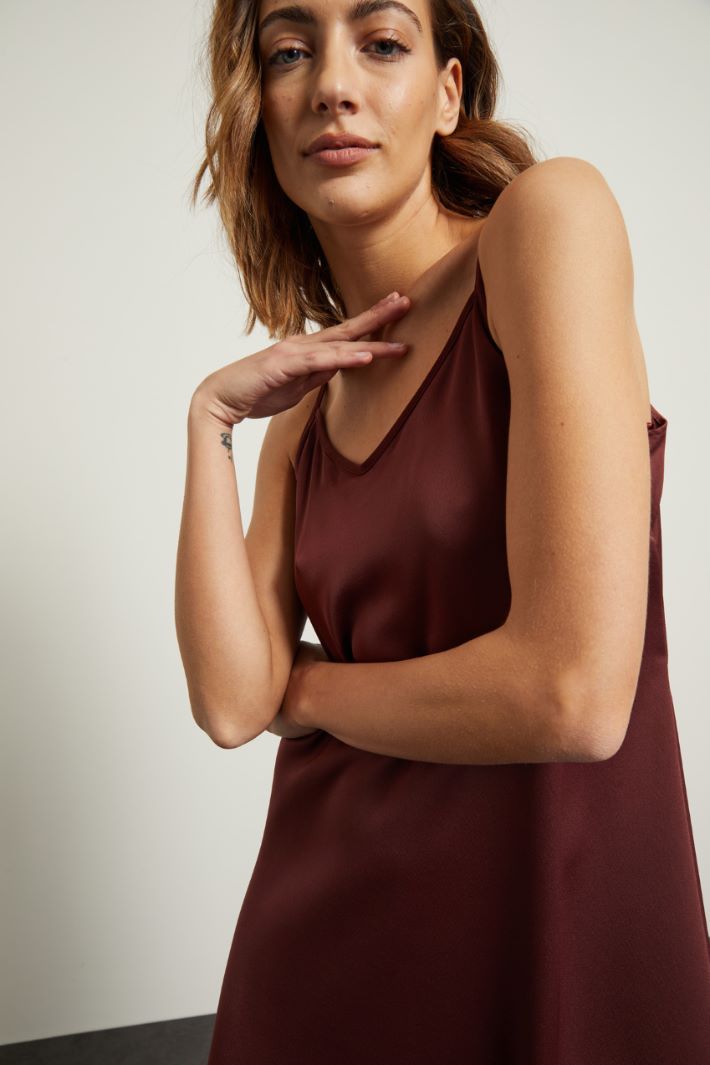 Slip dress in enver satin
 Fashion Market