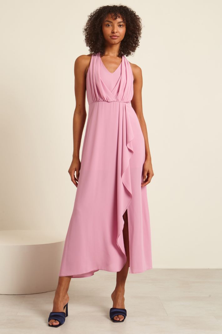 Abito lungo con spacco Fashion Market