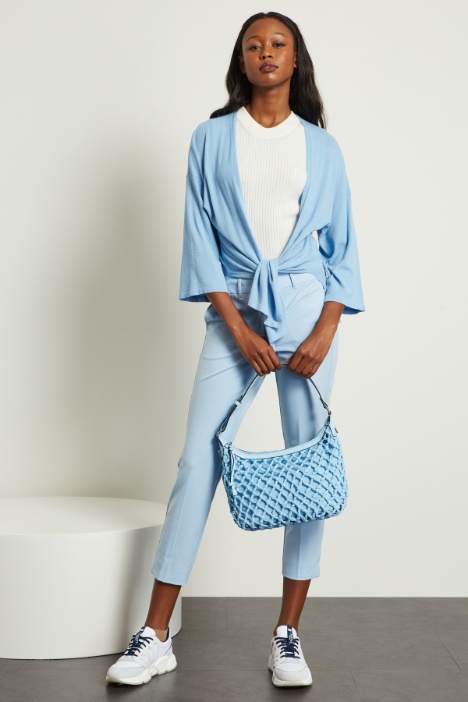 Cardigan con lembi da annodare Fashion Market