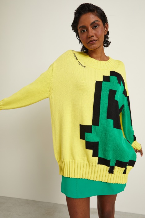 Maglia con intarsio  Fashion Market