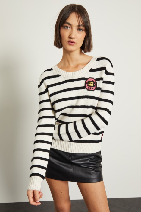 Maglia con appliqué Fashion Market