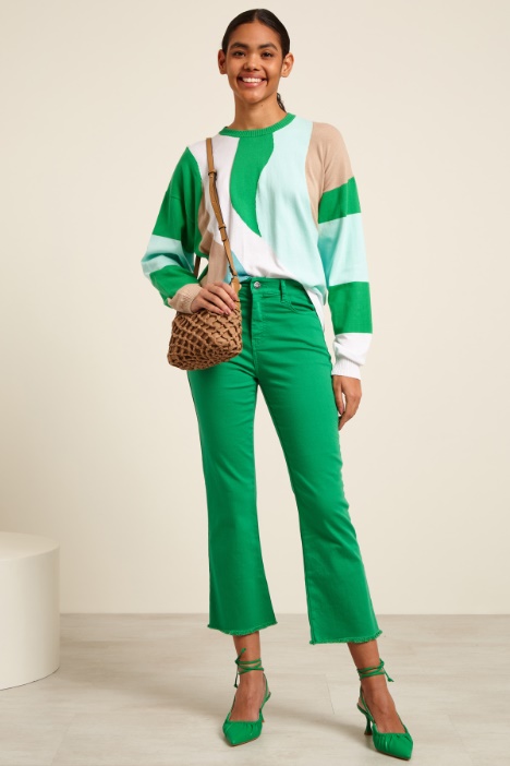 Maglia con intarsio Fashion Market