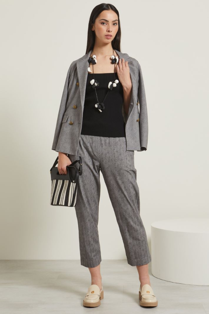 Maglia aderente con scollo quadrato Fashion Market