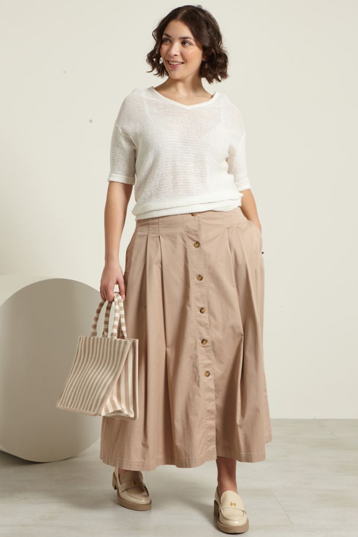 Maglia crèpe a maniche corte Fashion Market