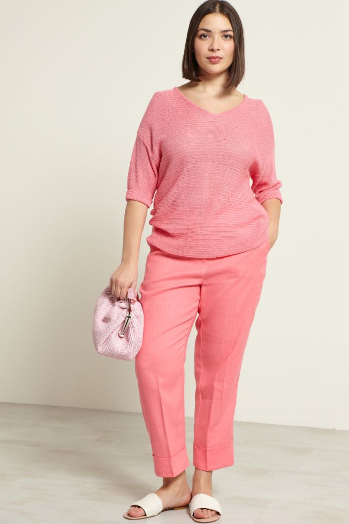 Maglia crèpe a maniche corte Fashion Market Maglia crèpe a maniche corte Fashion Market