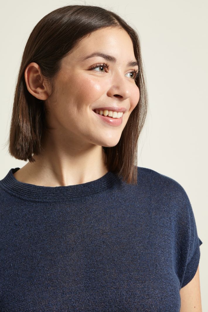 Maglia in lino lamè Fashion Market