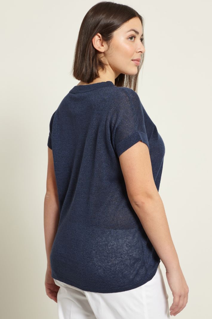Maglia in lino lamè Fashion Market