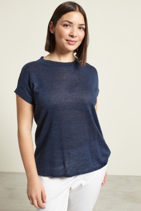 Maglia in lino lamè Fashion Market
