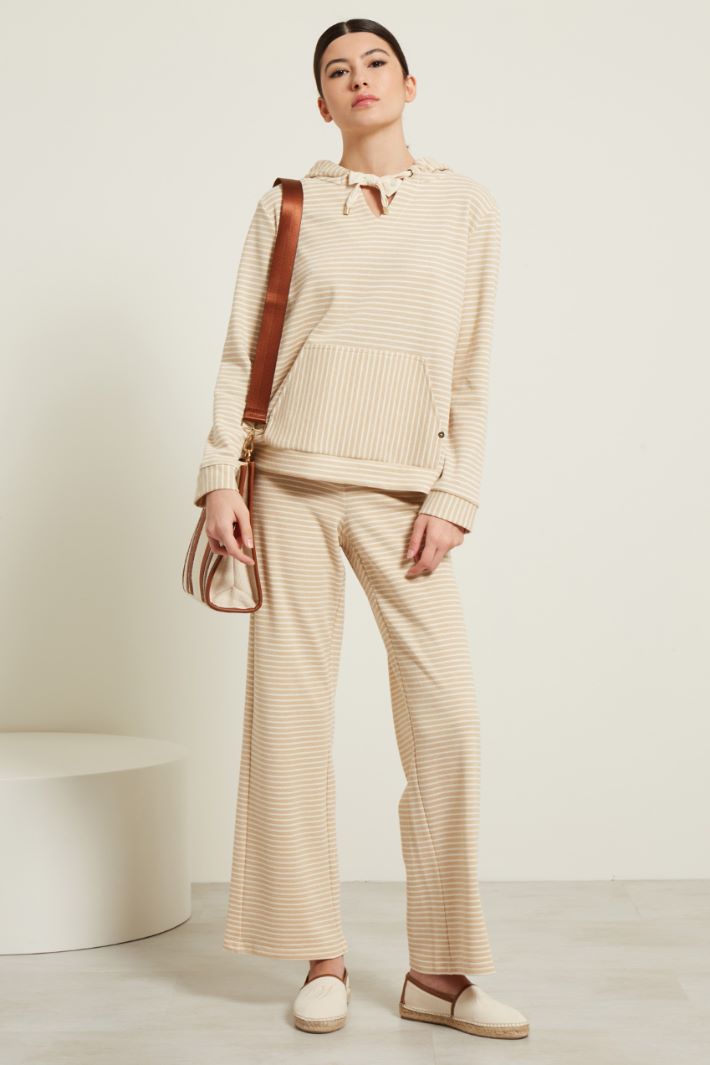 Pantaloni effetto piquet Fashion Market