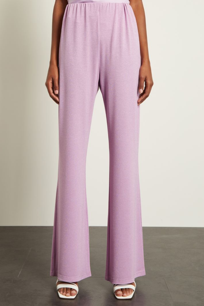Pantaloni in jersey lamè Fashion Market