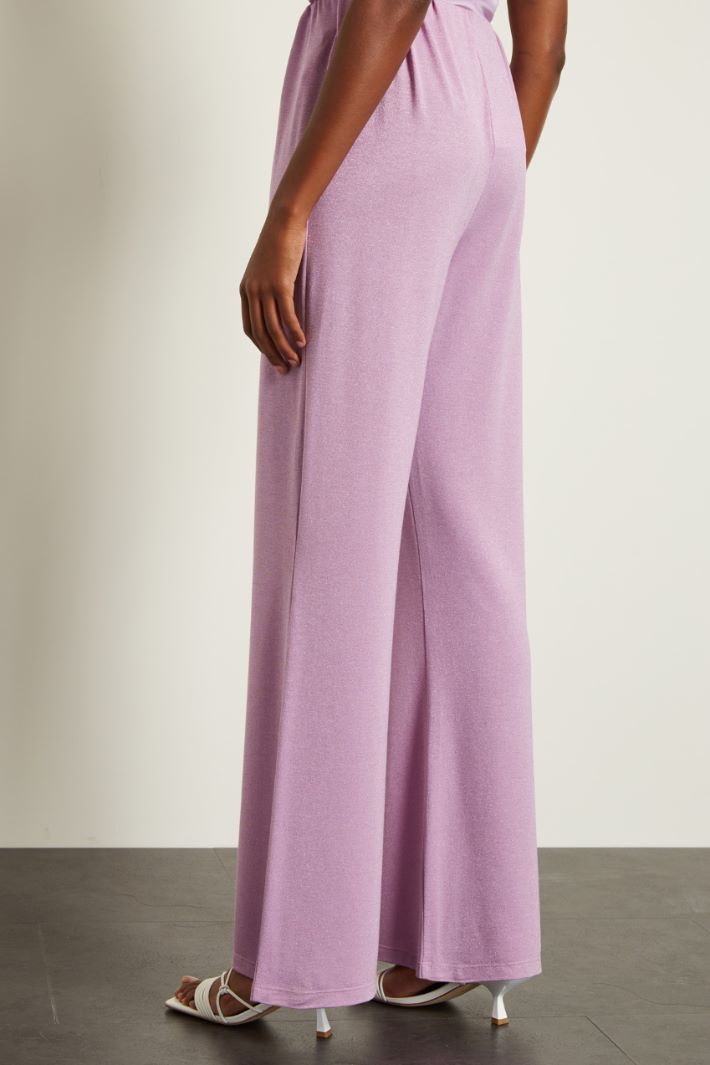 Pantaloni in jersey lamè Fashion Market