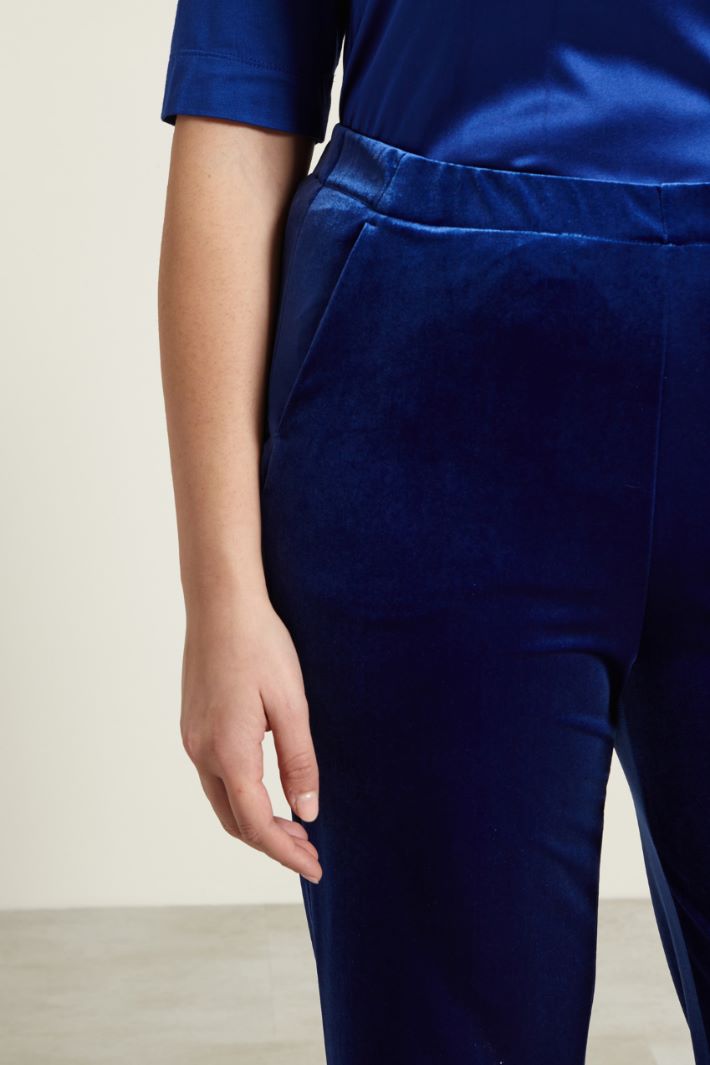 Pantaloni dritti in ciniglia Fashion Market