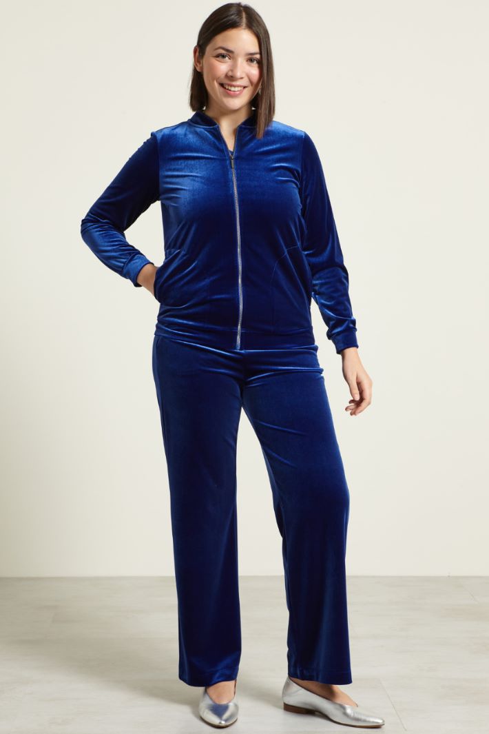 Pantaloni dritti in ciniglia Fashion Market