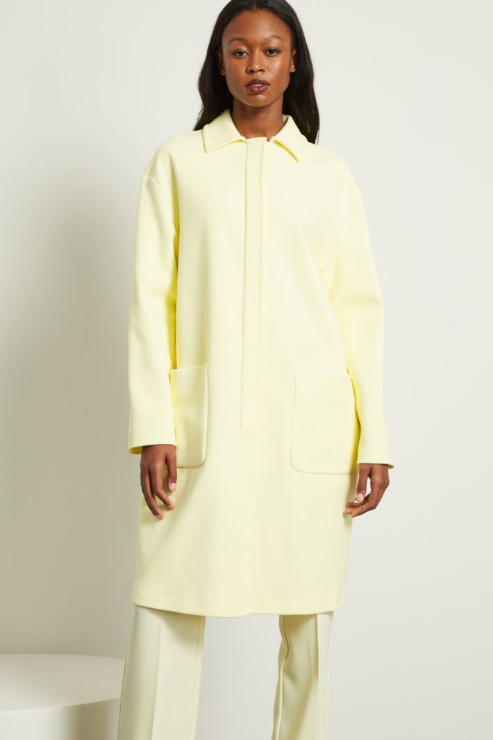 Cappotto in jersey armaturato Fashion Market