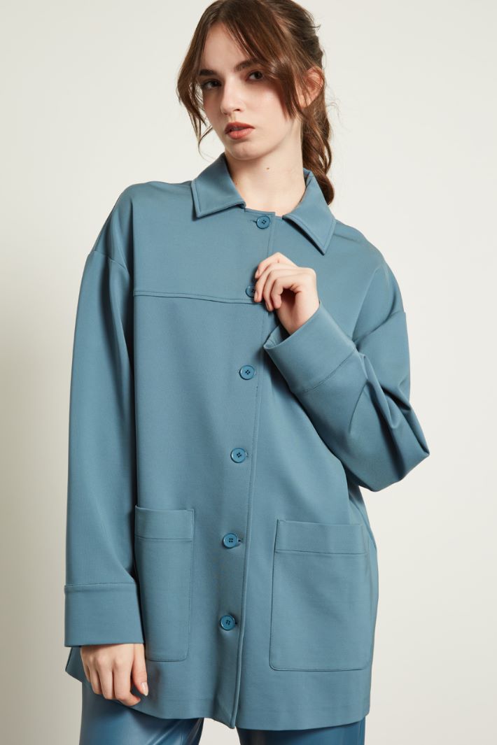 Giacca con colletto a camicia Fashion Market