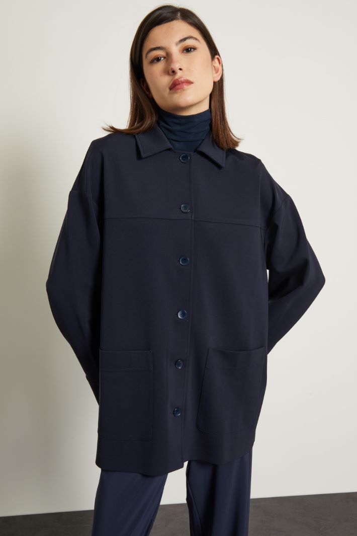 Giacca con colletto a camicia Fashion Market