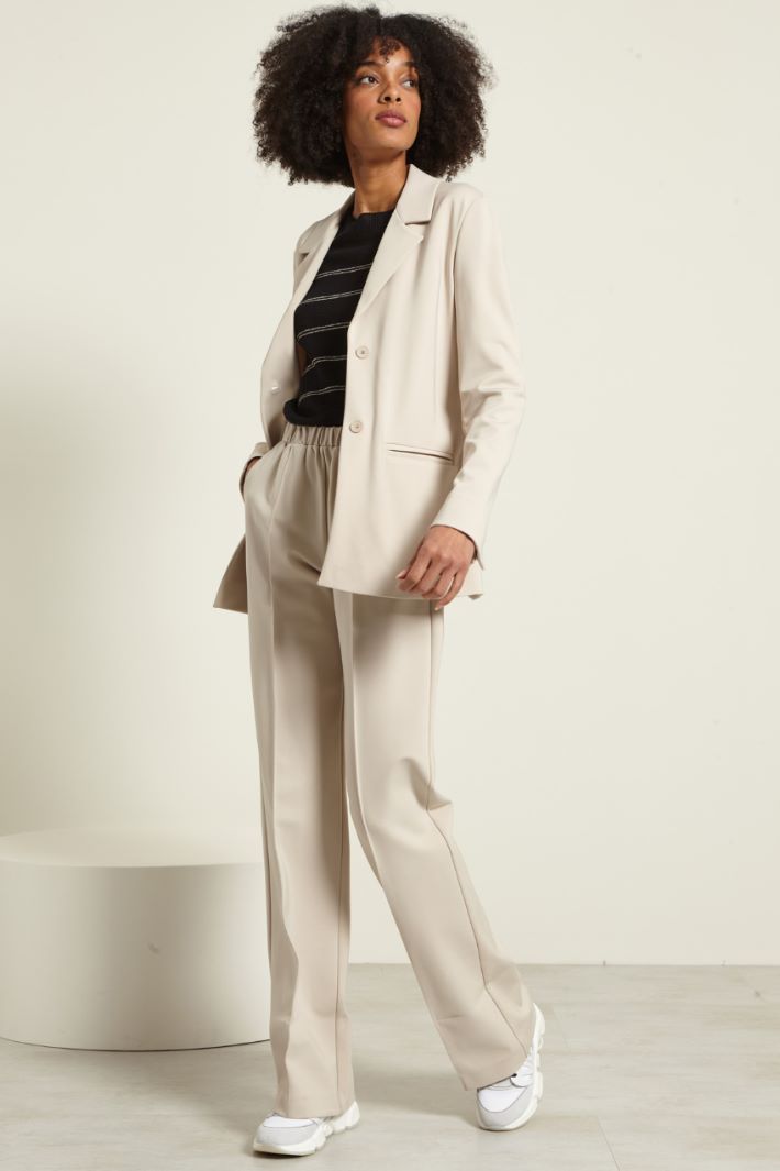 Blazer monopetto in jersey Fashion Market