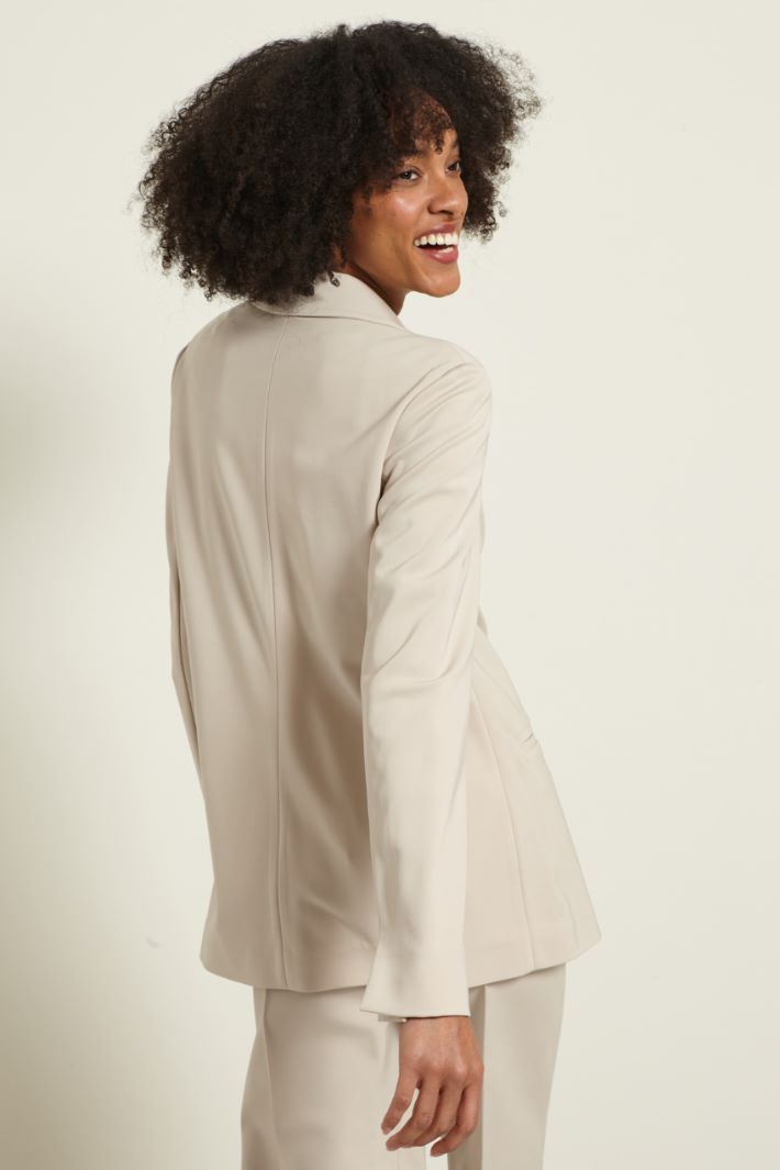 Blazer monopetto in jersey Fashion Market