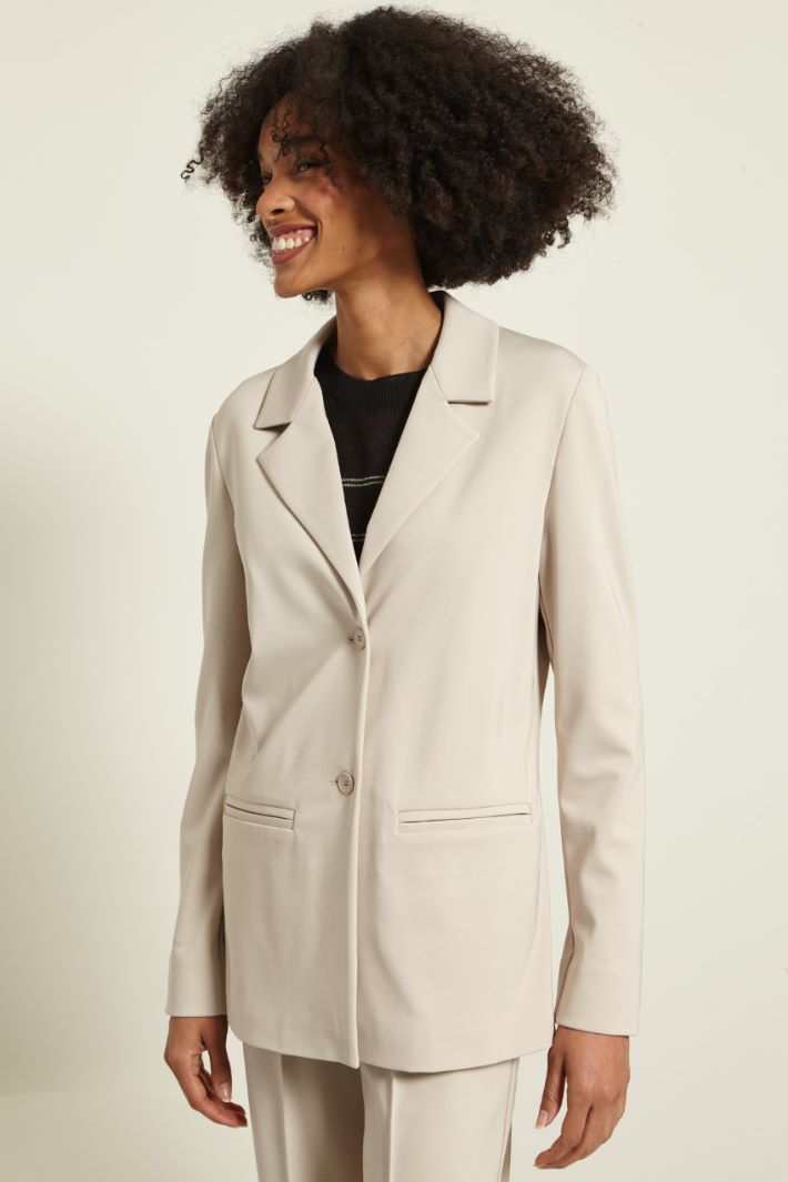Blazer monopetto in jersey Fashion Market