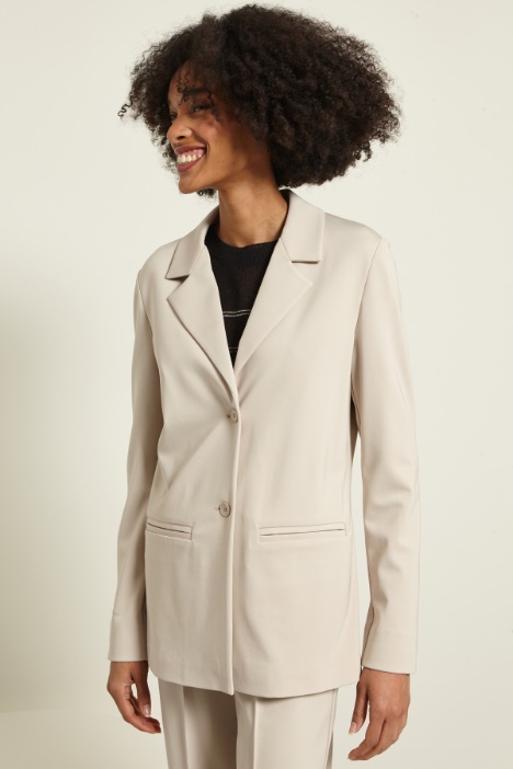 Blazer monopetto in jersey Fashion Market