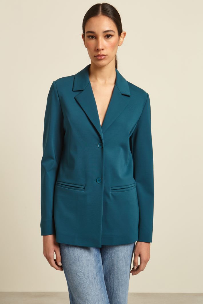 Blazer monopetto in jersey Fashion Market