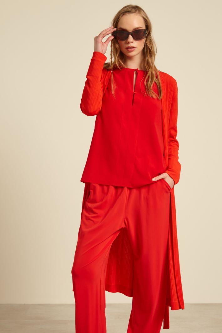 Cardigan lungo in jersey  Fashion Market