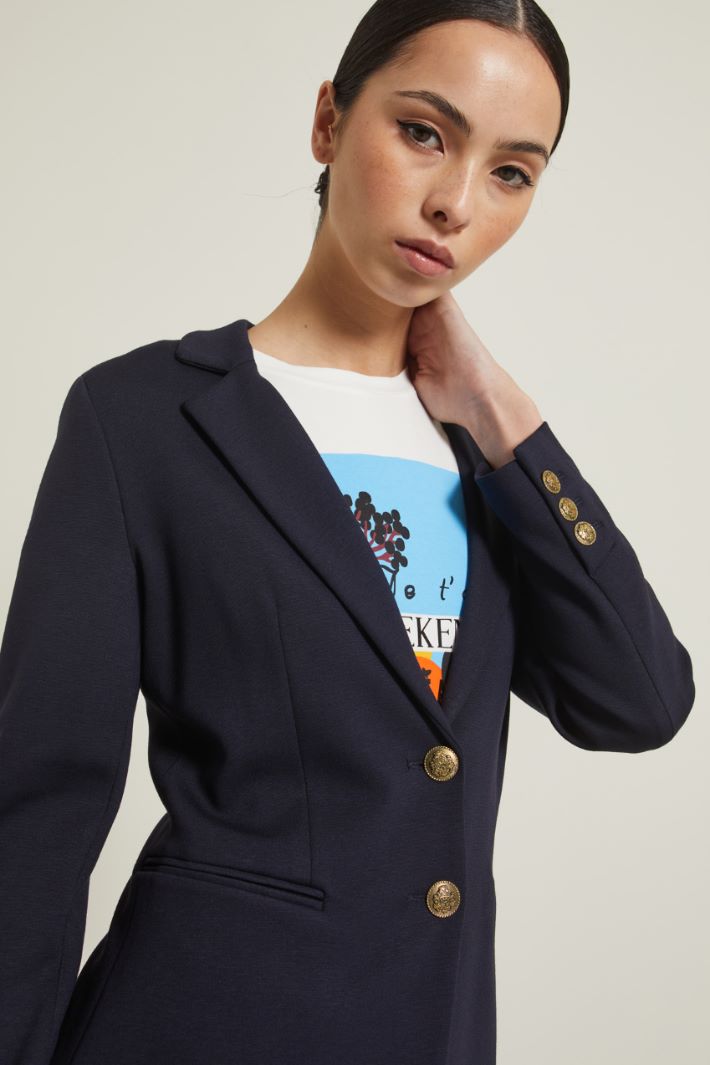 Blazer con bottoni in metallo Fashion Market