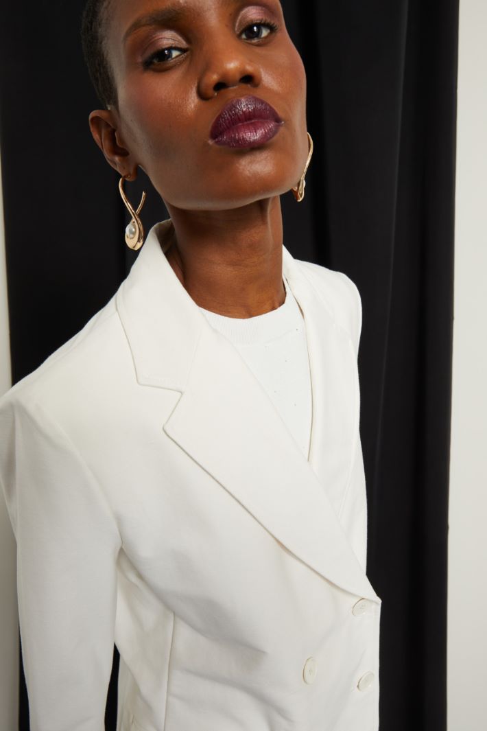 Blazer in jersey diagonale Fashion Market