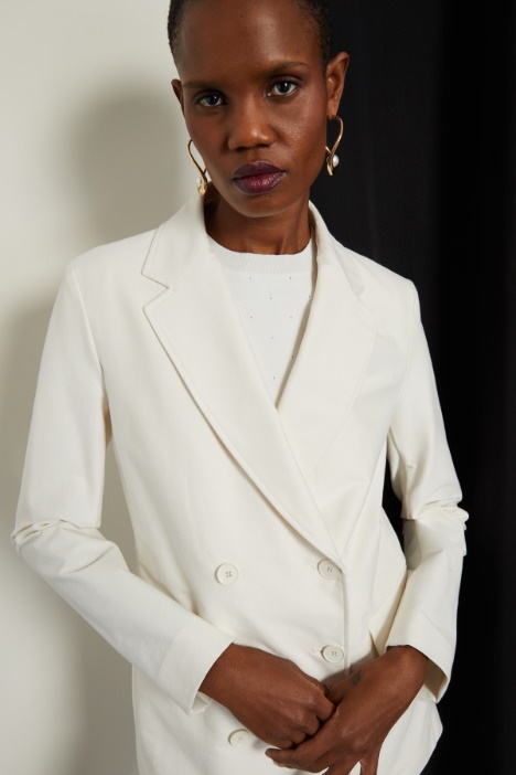 Blazer in jersey diagonale Fashion Market