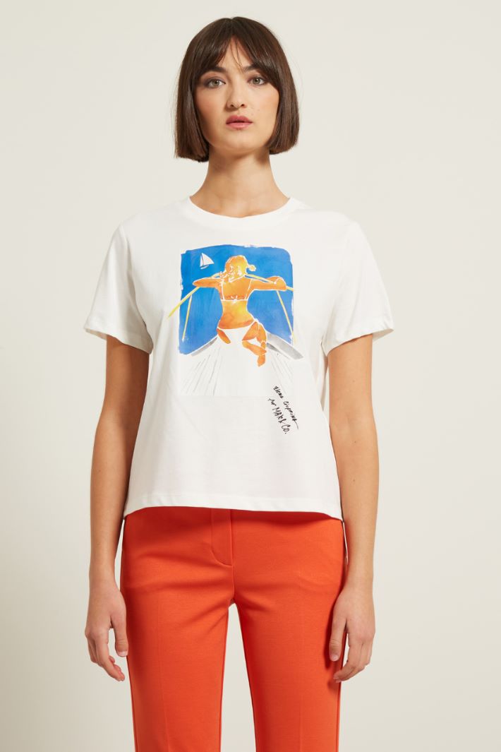 T-shirt in jersey di cotone Fashion Market