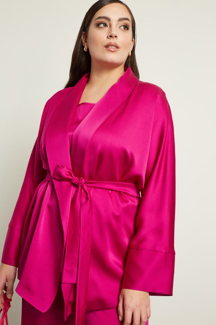 Giacca a portafoglio in raso Fashion Market