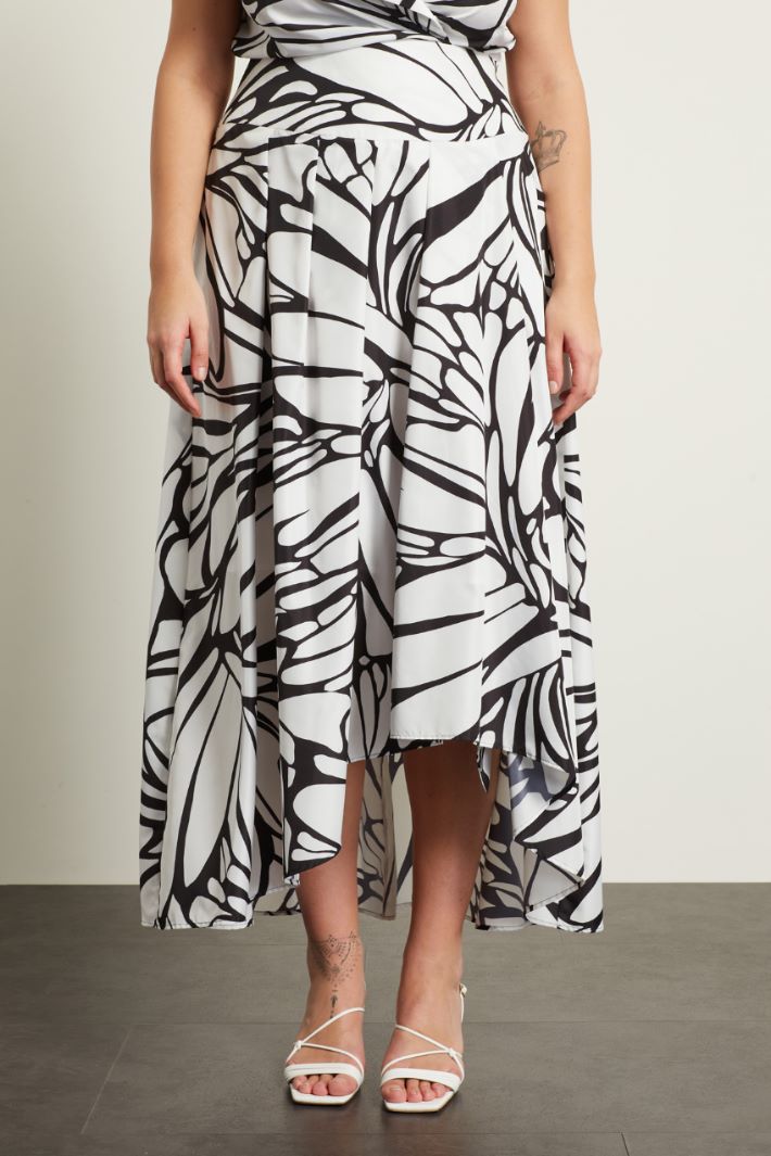 Gonna in taffettà stampato Fashion Market